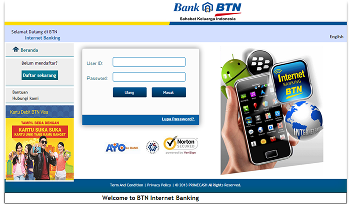 Menu Login